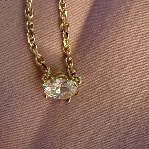 Kendra Scott Cailin Gold Necklace with Clear Pendant - Picture 5 of 6